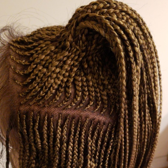 Braided Lace Front Wig - Gold #27 - Picture 4 of 6